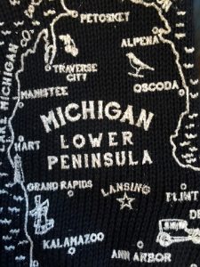 Michigan Oven Mitts Black