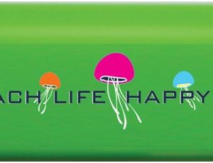 Slip Clips Beach Life Happy Life Green