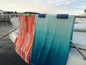 Slip Clip Holding Towel on Boat