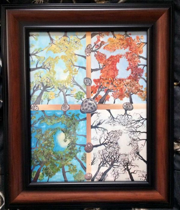 Michigan 4 Seasons Print - Frame Not Included