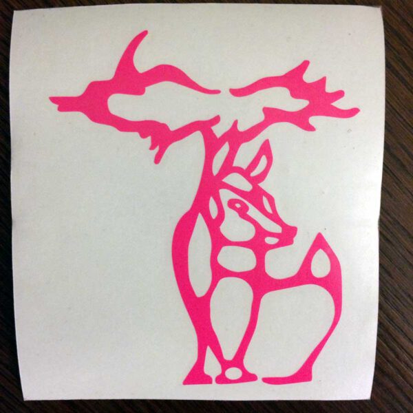 Pink Michigan Deer Decal