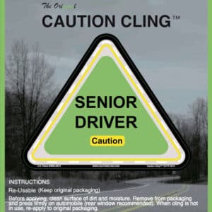 Senior Driver Caution Cling