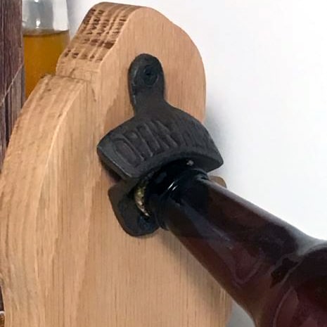 Solid Oak Michigan Bottle Opener