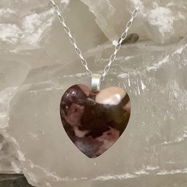 Large Kona Dolomite Heart Necklace