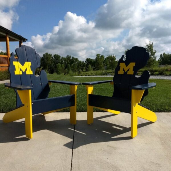 SAMPLE PAINTED Michigan Adirondack Chairs
