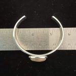 Petoskey Stone Triple Band Cuff Bracelet - Round 20mm size