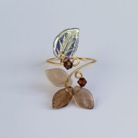 Classic Leaf Ring Topaz