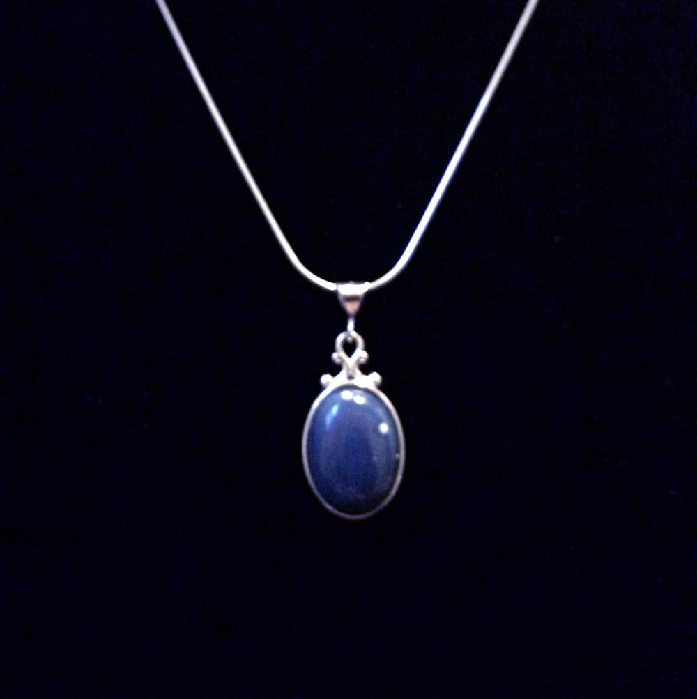 Leland Blue Stone, Sterling Silver Wire Wrapped, Stainless Steel, Rockhound  Art Protective Hypoallergenic Metal Coating 