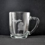 Laser Engraved Michigan Mug