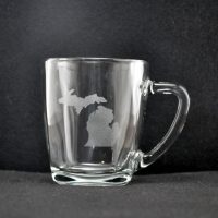 Laser Engraved Michigan Mug