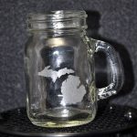 Laser Engraved Michigan Mini Mug