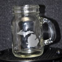 Laser Engraved Michigan Mini Mug