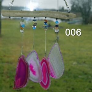 006 Agate Wind Chimes Strung On Lake Superior Driftwood