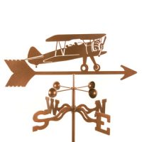 Airplane Bi Plane Weathervane