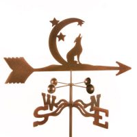 Coyote With Moon Weathervane