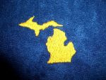 Michigan Map Fingerless Turtle Gloves