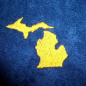 Michigan Map Fingerless Turtle Gloves