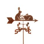 Rabbits With Fence Weathervane