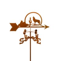 Coyote With Cactus Weathervane