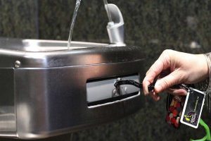 Use the Kooty Key at the Drinking Fountain
