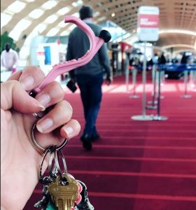 Holding Kooty Key Germ Free Tool