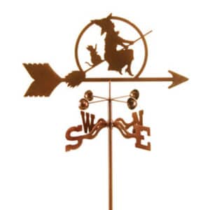 Witch On A Broom Weathervane