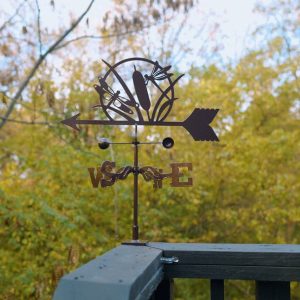 Dragonfly Weathervane in grass deck mount