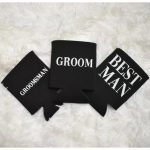 Insulted Can Cooler Koozies Best Man Groom Groomsman