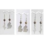 Michigan Petoskey Stone Dangle Earrings