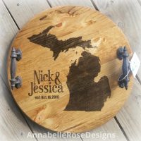 Personalized Michigan Tray
