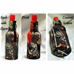 Insulated Zipper Bottle Cooler Koozies - Set of 2