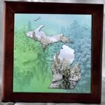 Framed Michigan Art Photo Tile