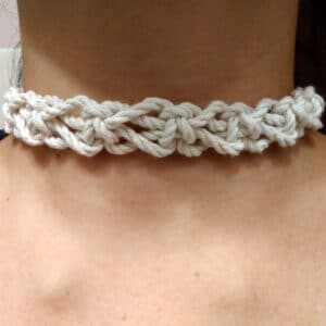 Switch Knot Macrame Choker Necklace