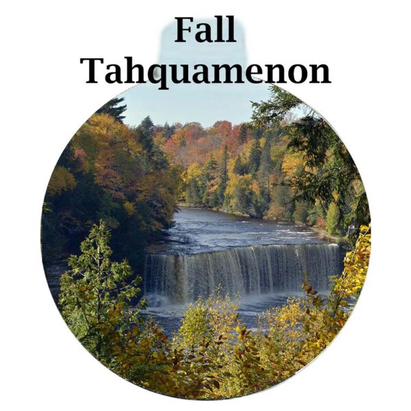 Metal Photo Ornament Fall Tahquamenon Falls