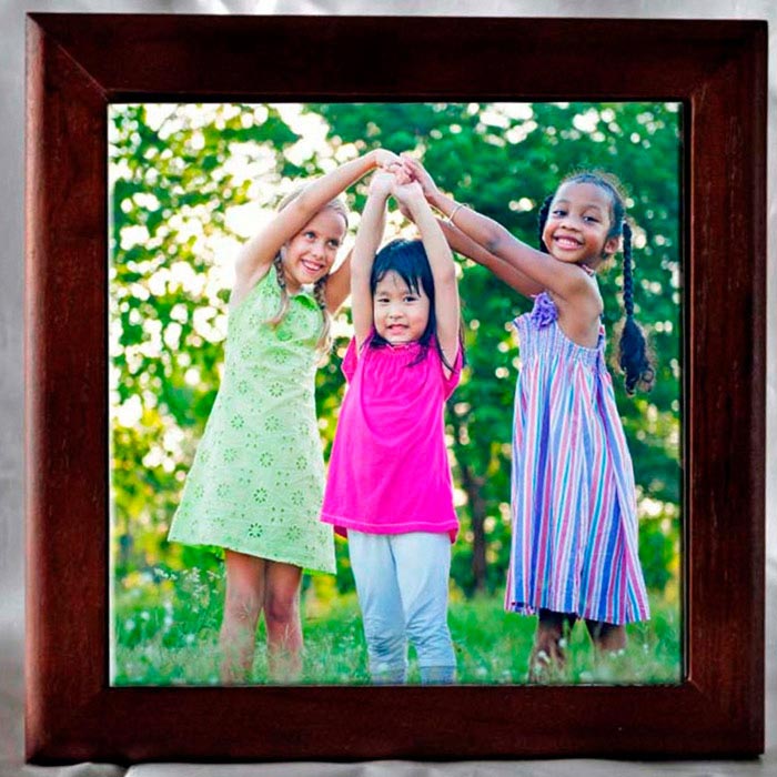 Framed Custom Photo Tile Personalize
