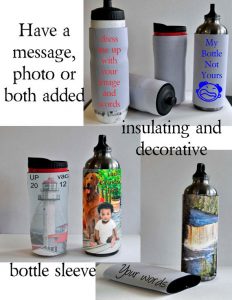 Insulated Bottle Cooler Koozie Straight Sleeve - Image 2