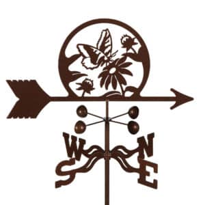 Butterfly & Flowers Weathervane