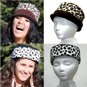 Cheetah Dalmatian Reversible Hat