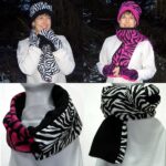 Zebra Stripes Reversible Scarves