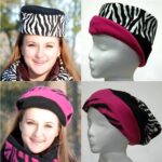 Zebra Print Reversible Hat