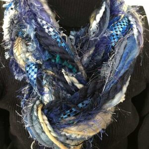 Ribbon Yarn Braided Scarves