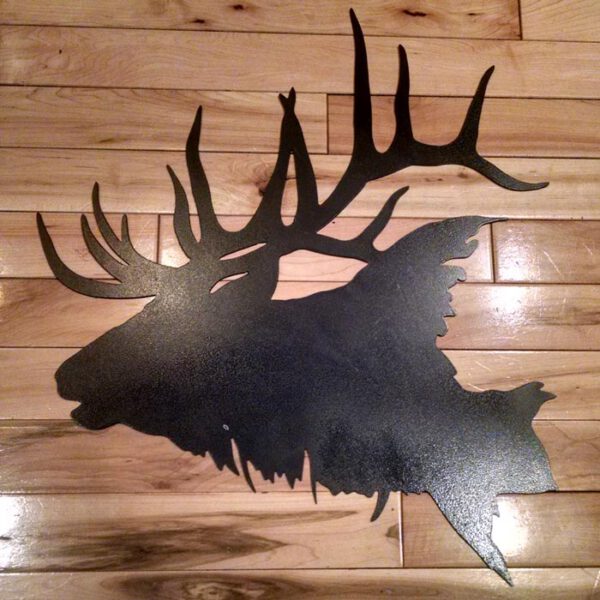 Metal Elk Head Silhouette