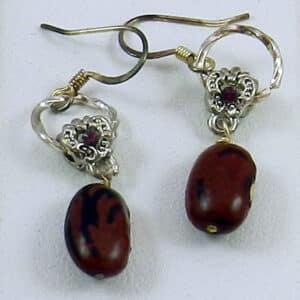 Hopi Purple String Bean Earrings