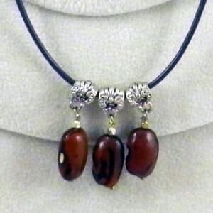 Hopi Purple String Bean Necklace