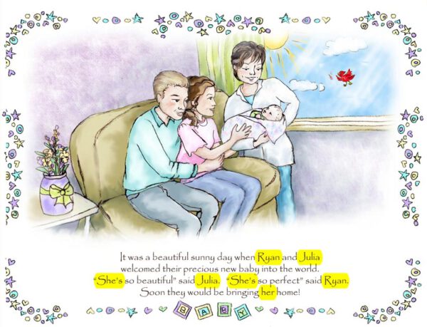 Personalized Caucasian Adoption Family Book