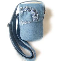 Denim Braids Beads Purse