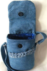 Denim Braids Beads Purse