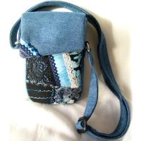 Quilted Denim Lace Purse