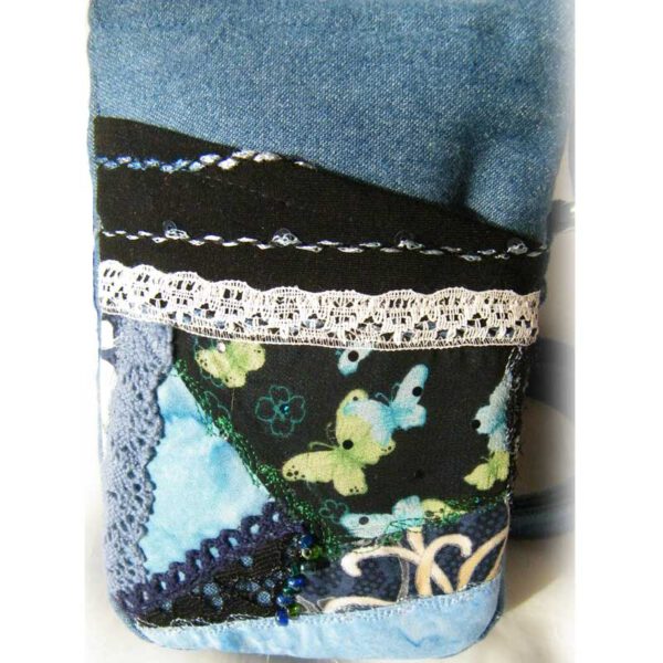Quilted Denim Lace Purse
