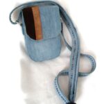 Denim Two Tone Suede Purse